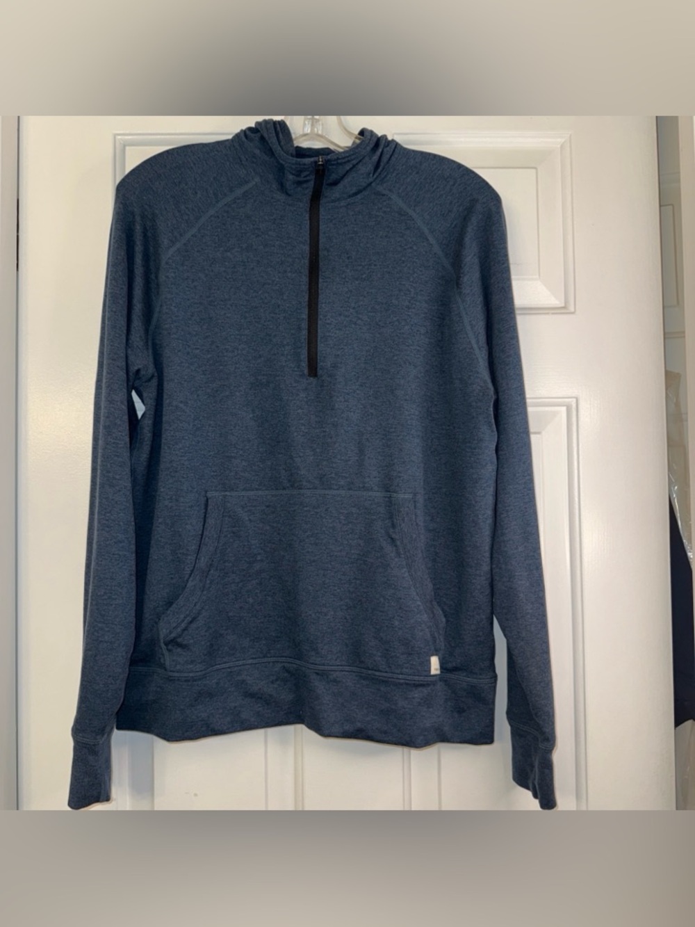 Vuori Hoodie Ponto Performance 1/2 Zip Gym Casual Blue Men’s Small Style V244